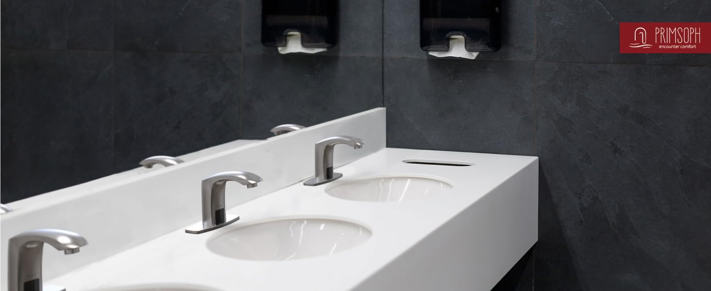 touchless hands free bathroom sink faucet sensor brushed nickel