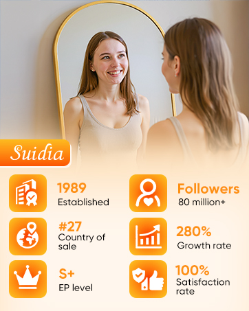 Suidia Full Length Mirror, Floor Standing Mirror Freestanding, Full Body Mirrors