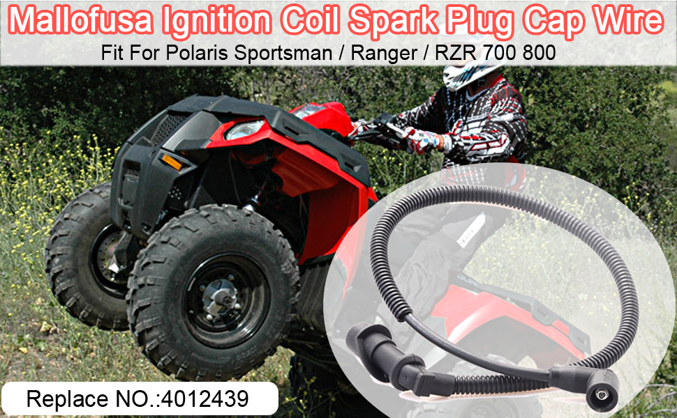 Mallofusa Ignition Coil Spark Plug Wire Cap 4012439