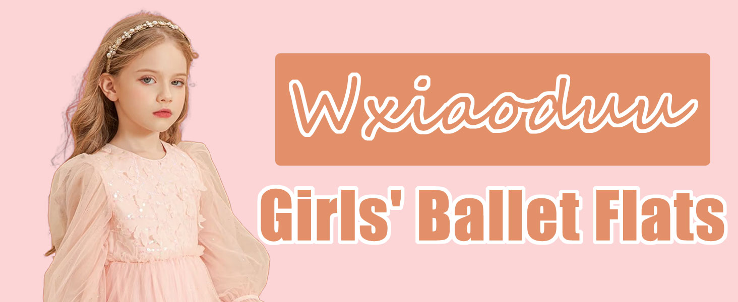 Girls Dress Shoes Toddler Ballet Flats Mary Jane Ballerina Flat with Ankle Strap Baby Little Kids