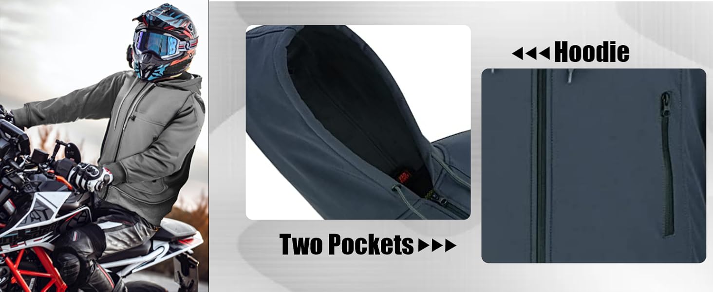 2 pockets Grey hoodie