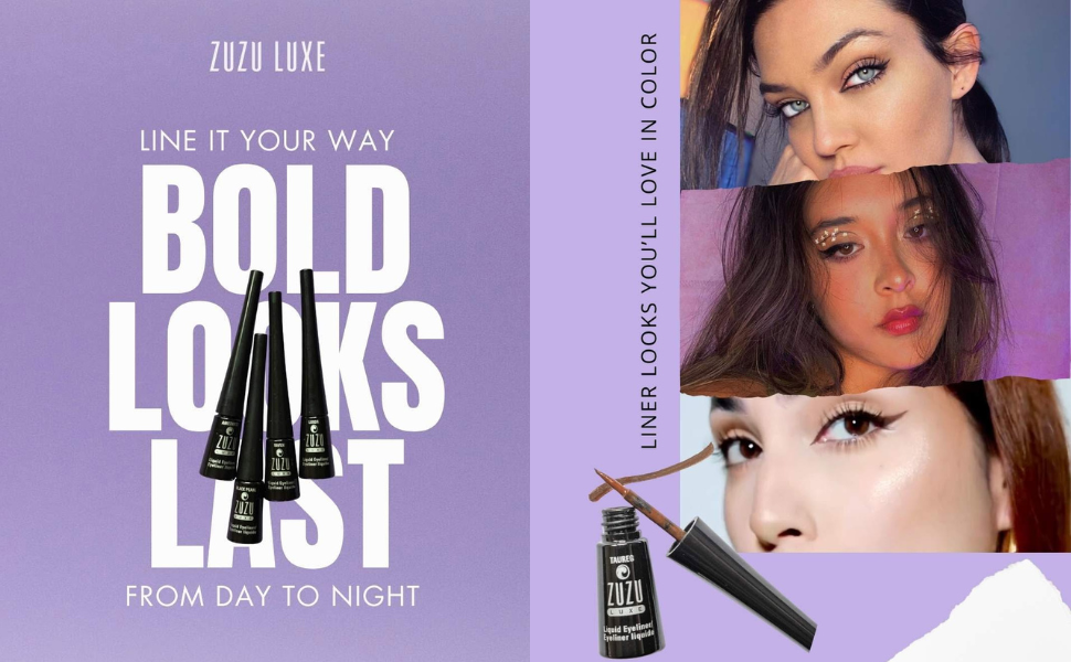 Amazon.com : Zuzu Luxe, Vegan, Liquid Eyeliner (Raven),.1 oz