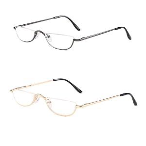 half frame reading glasses