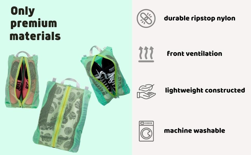 suitednomad shoe bags fro travel nomad boots green bags pouches packing cubes luggage sneakers