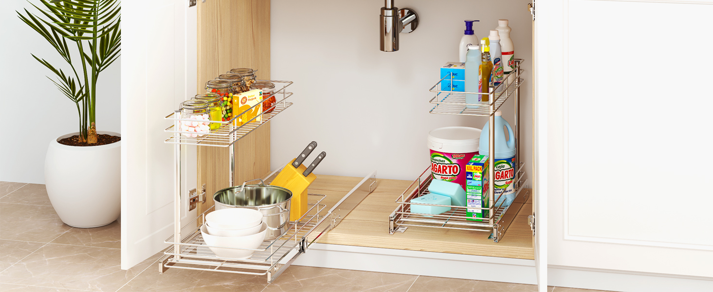 Under Sink Cabinet Organizer