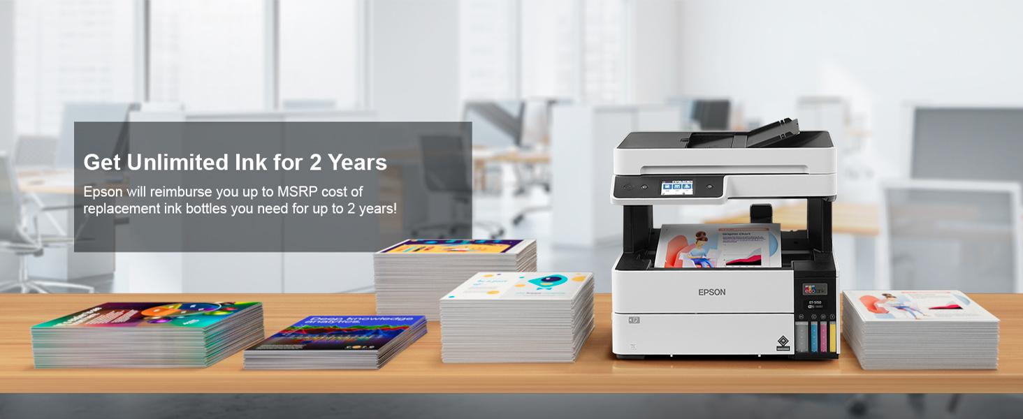 Epson EcoTank Pro ET5150 Wireless Color AllinOne Supertank Printer