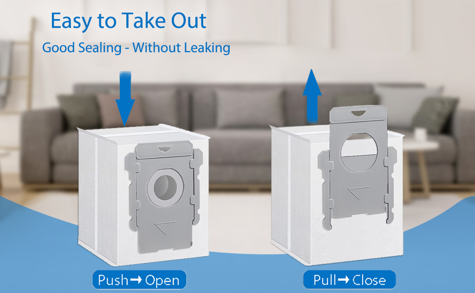 10 Pack Vacuum Bags for irobot Roomba Bags i & s & j Series