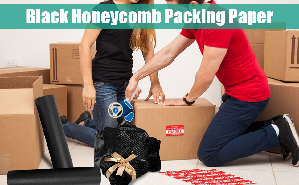  Black Honeycomb Packaging Wrap