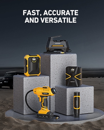 AstroAI Multifunctional Tyre Inflator Air Compressor,Portable Car Tyre Pump 160PSI with HD Screen, 3 Power Sources & Dual Powerful Motors, Heavy Duty Air Pump Inflation/Deflation 16 astroai tyre inflator air compressor