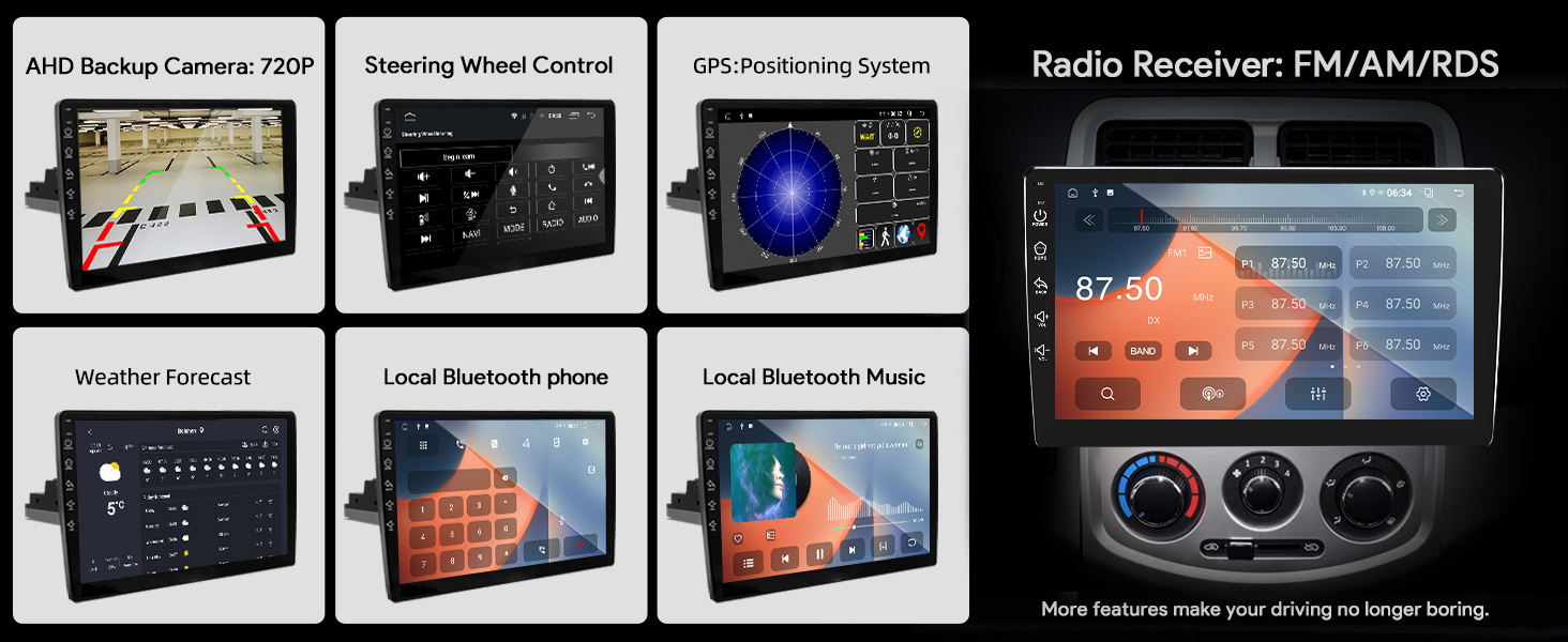 single din bluetooth stereo