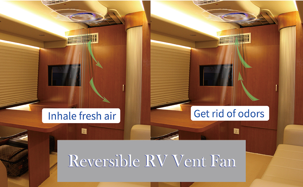 JMELEHW 6 inch RV Vent Fan Blade with 12V DShaft Vent
