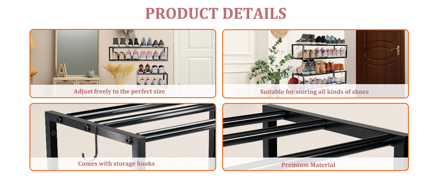 2 pack shoe rack