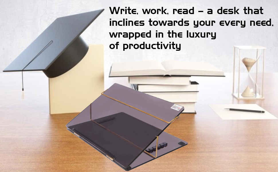 Rasper Acrylic Table Top Elevator Acrylic Writing Desk with Adjustable