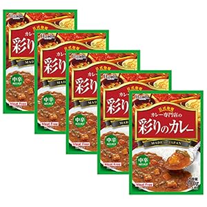 B089YXGGP3 Japanese Curry Sauce with Vegetables, Medium Hot, Authentic Japanese Flavor, Pack of 5