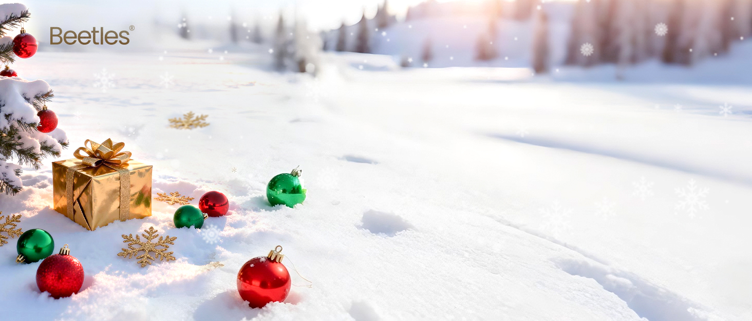 Beetles French Tip Press On Nails