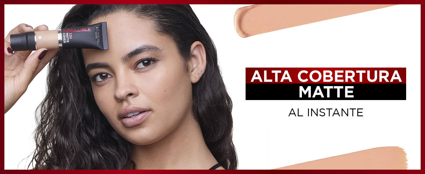 INFALLIBLE MATTE COVER LOREAL PARIS BASE DE MAQUILLAJE ALTA COBERTURA MATTE