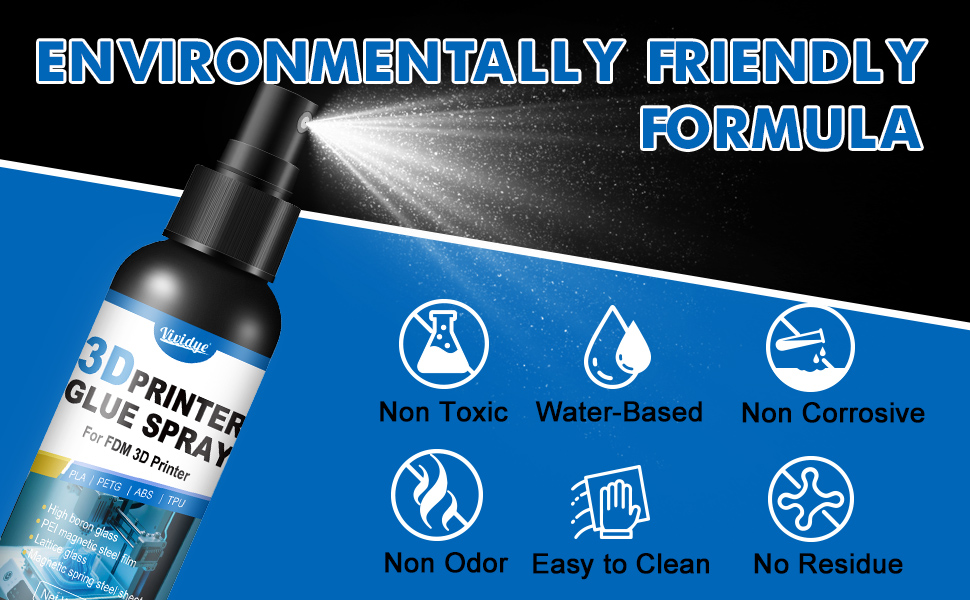 3D Printer Adhesive Glue - 7oz/200g Strong 3D Printer Glue Reduces Warping of PLA, ABS, PETG, TPU Filaments on Various Build Plate - 3D Printer Bed Adhesive Spray - Premium 3D Printing Accessories 8 3d printing accessories large glue stick 3d printer glue stick