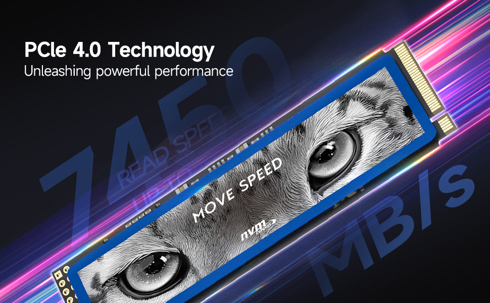 MOVE SPEED HB7450 2TB SSD for PS5 with Heatsink TLC NAND