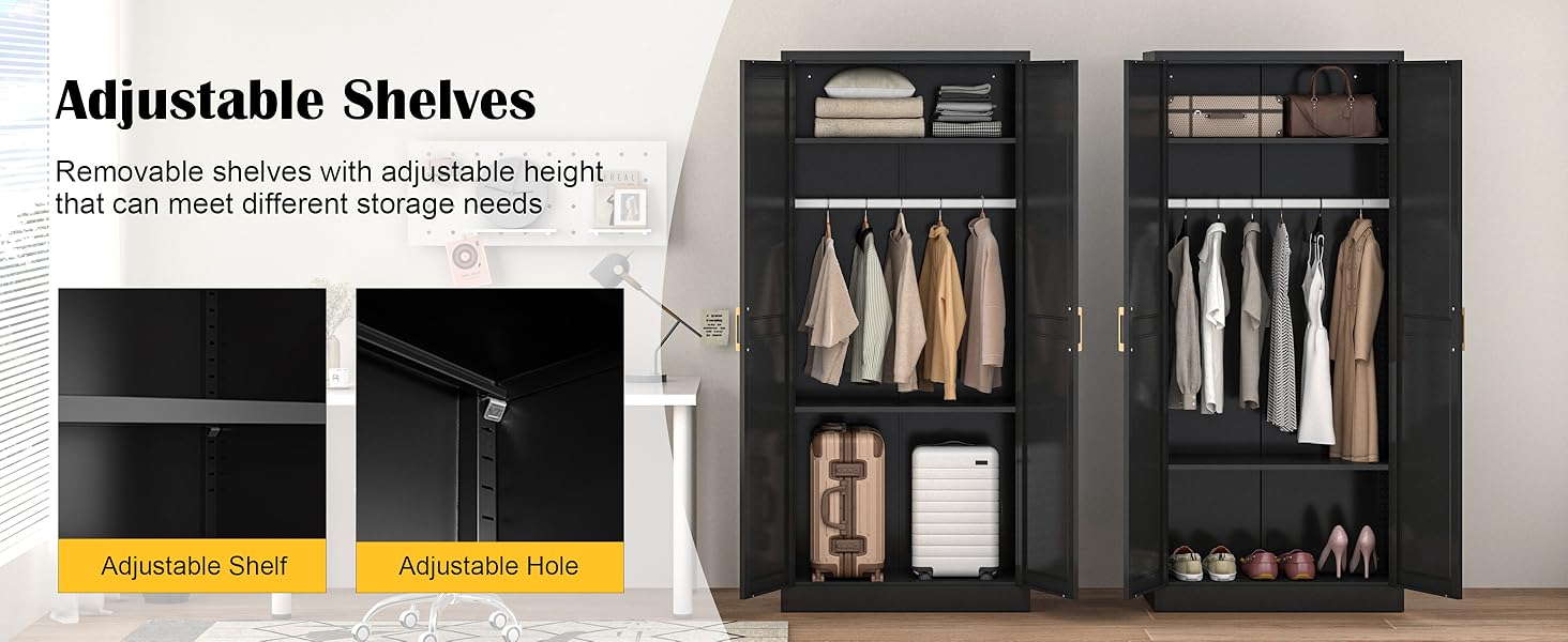 Metal Wardrobe Cabinet