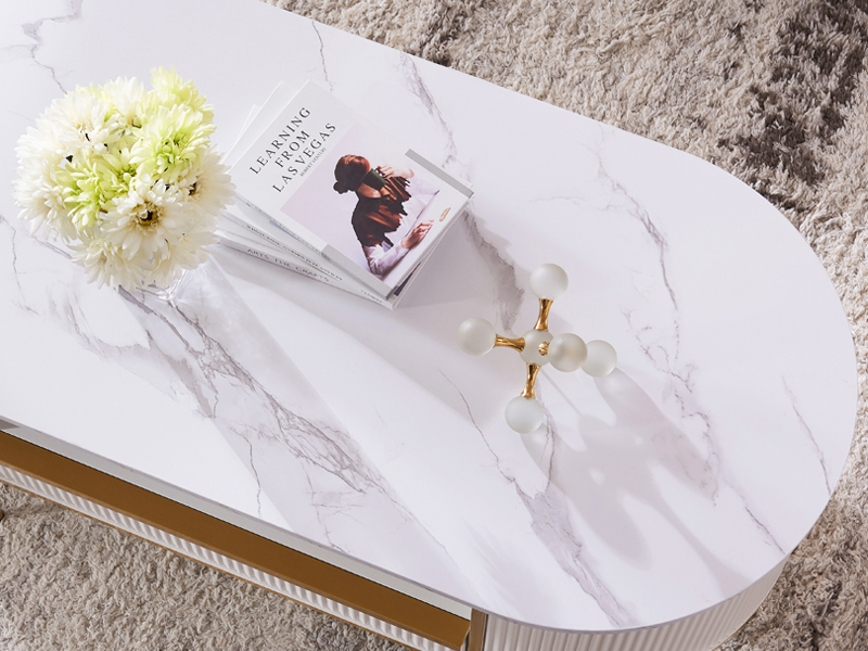 FAUX MARBLE TABLETOP