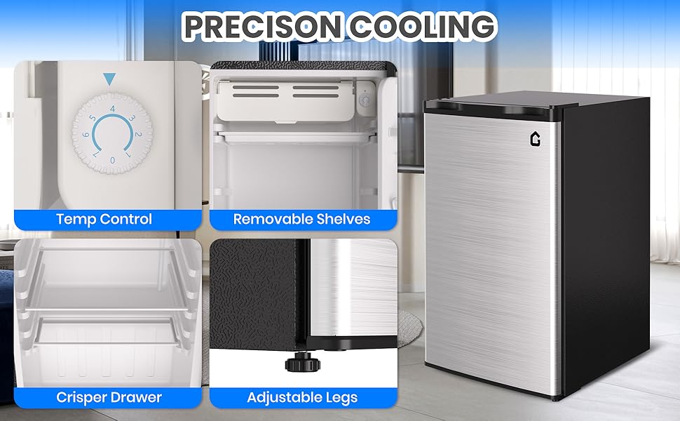 Mini Fridge with Freezer