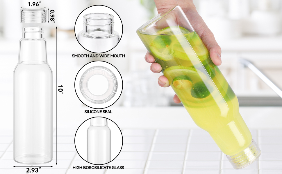 Glass Bottles with Lids