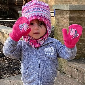kids winter beanie caps hats girls boys snow