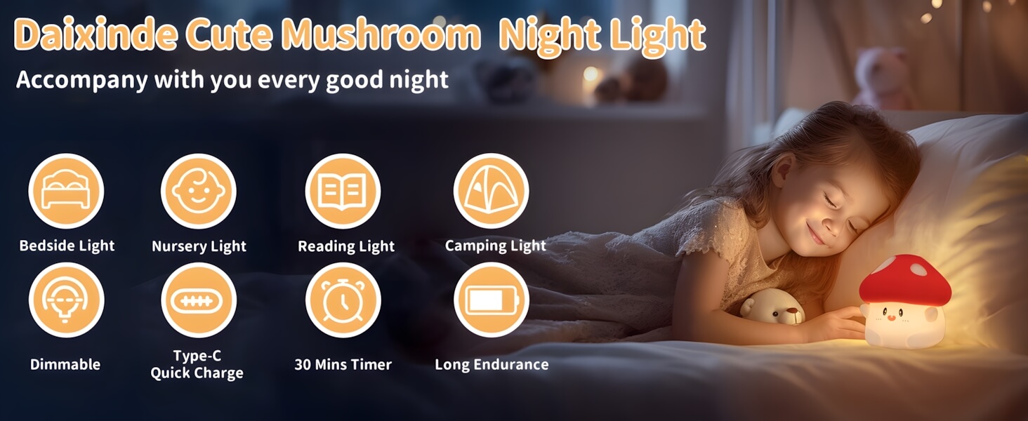 mushroom night light
