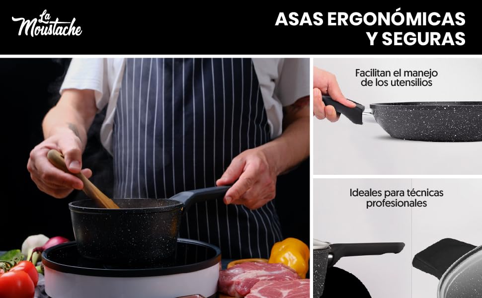 Batería de cocina 8 piezas