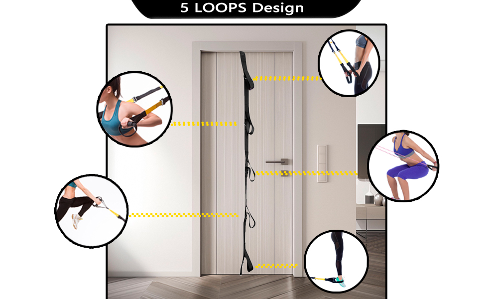 strap fitness training heavy duty attachment strength equipment physical wall