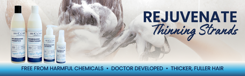 Rejuvenate thinning strands free from harmful chemicals doctor developed thicker fuller hair 