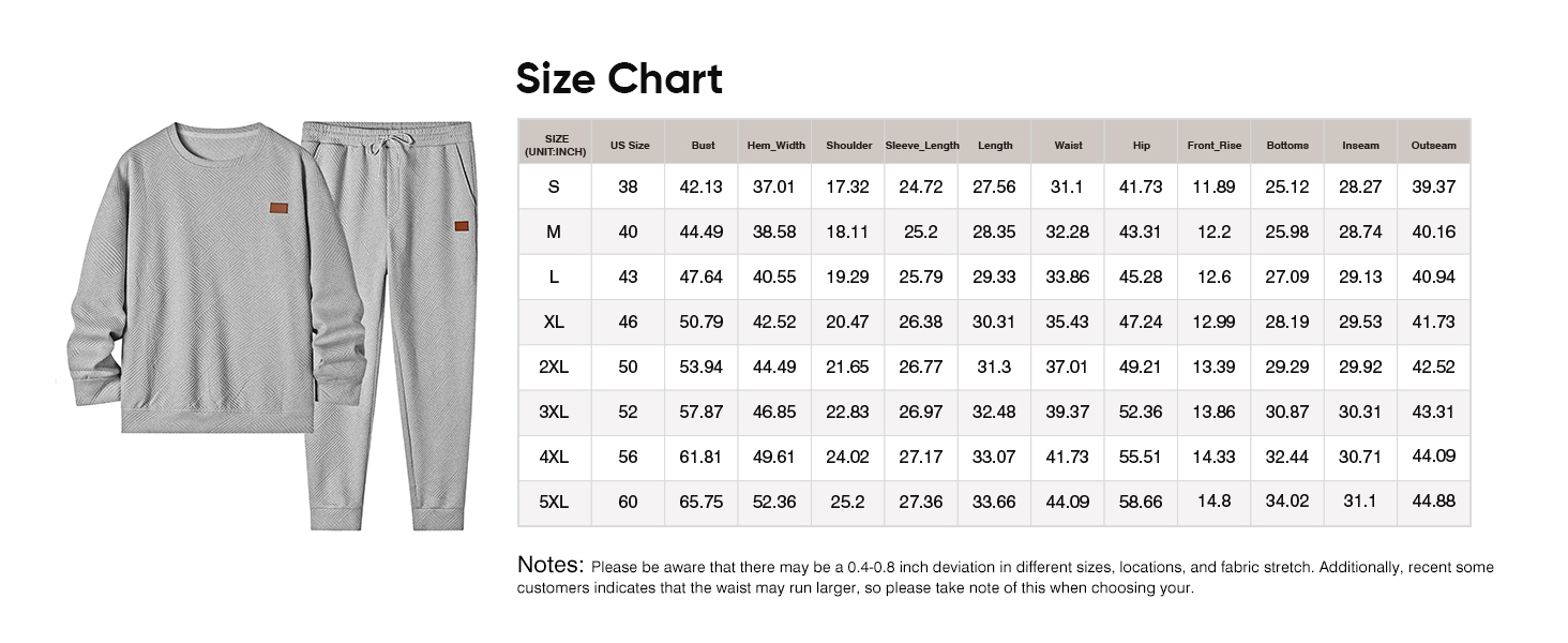 Mens 2 Piece Outfits Knit Jacquard Pullover Sweatshirt Tracksuit &amp; Joggers