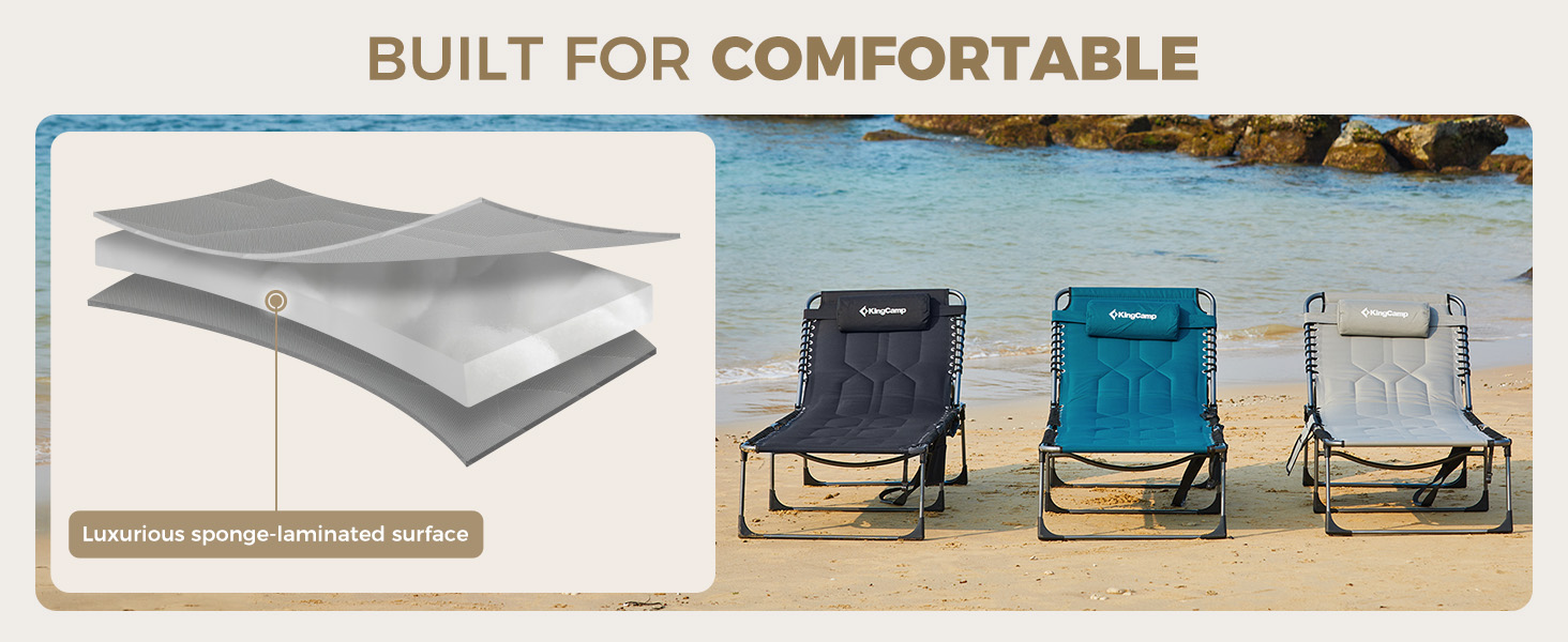 Enjoy ultimate relaxation with this padded lounge chair