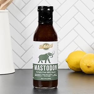 Mastodon bbq sauce on kitchen counter