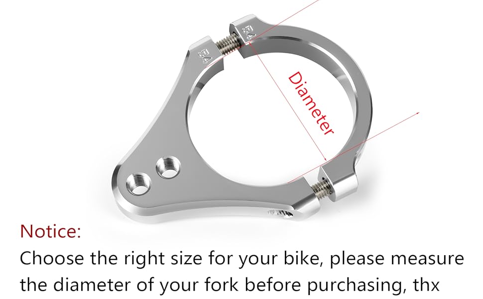 54mm Universal Fork Brackets Steering Damper Fork Mounting Clamp