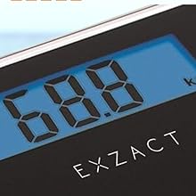 EXZACT Bathroom Scale Digital, Electronic Body Scale