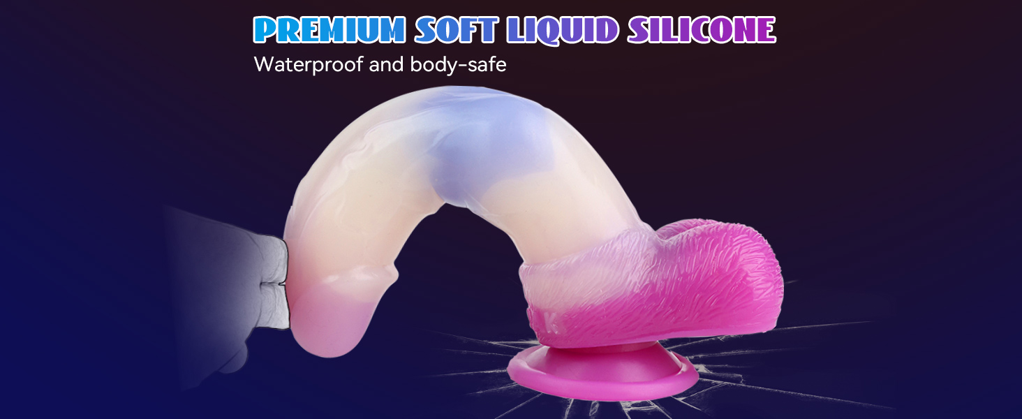 lifleike dog dildo made of liquid silicone