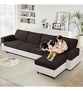 Ruaozz Couch Cushion Covers for Sectional Sofa Stretch Seat Cushion Covers Washable Sofa Slipcove...