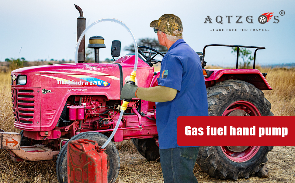 AQTZGOS Gasoline siphon pump, gas siphon pump, hand pump for liquid