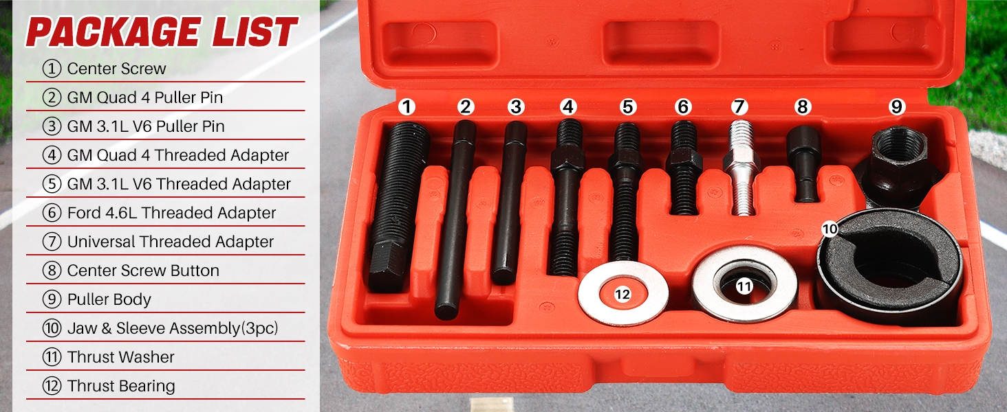 Power Steering Pulley Puller Installer Kit