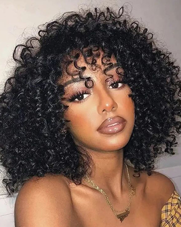 Wear and Go Limfri Bob Parykker Ægte Hår Præplukket Præskåret Vandbølget Krøllet Bob Paryk Ægte Hår Limfri Kort 4×4 Lace Front Parykker Ægte Hår_voghion.com