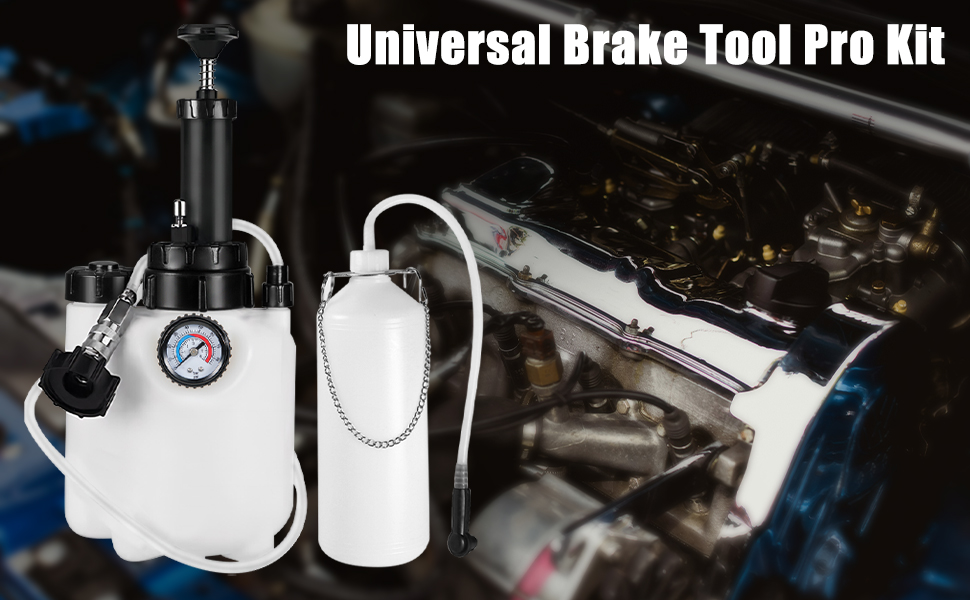 kepozn 3L Brake Bleed Kit Brake Bleeder Pump Kit, Manual