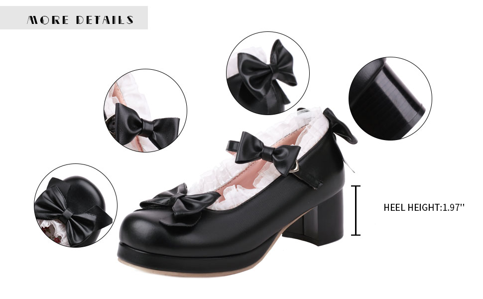 Amazon.com | Cute Kawaii Shoes Ankle Strap Mary Jane