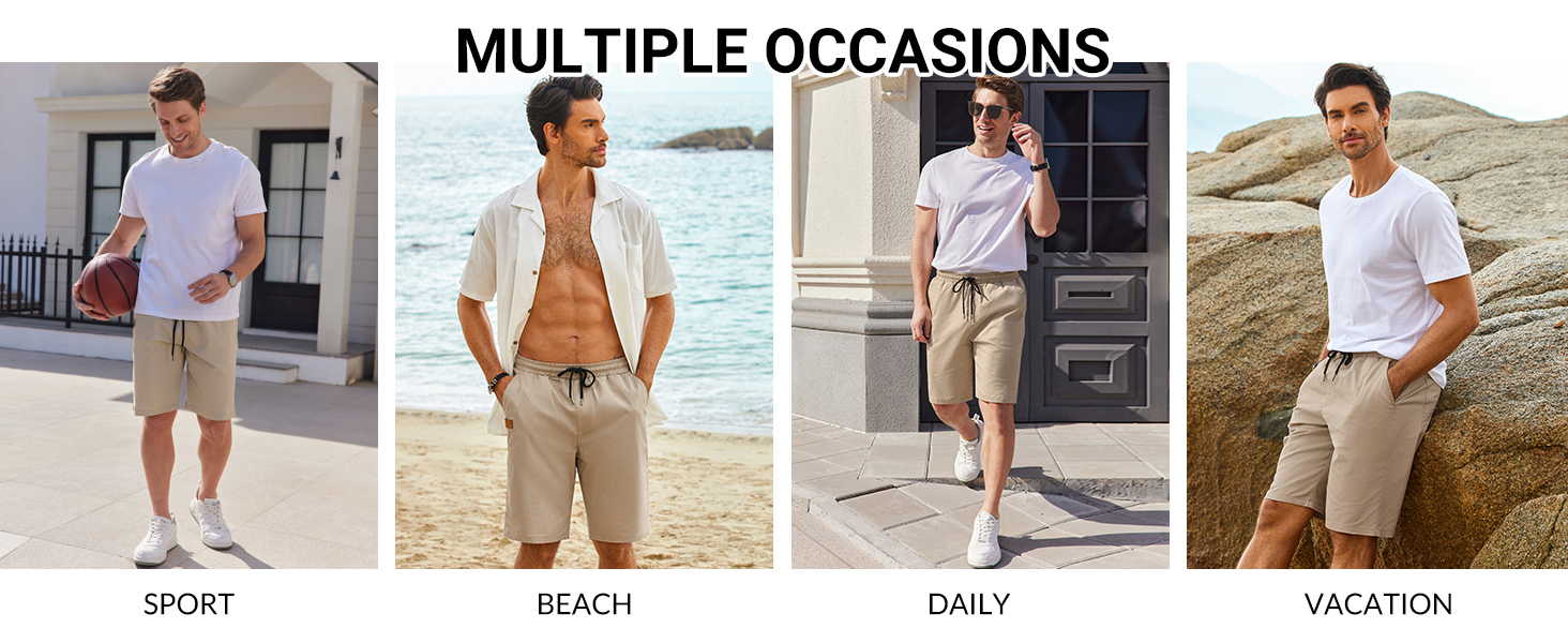 mens khaki shorts