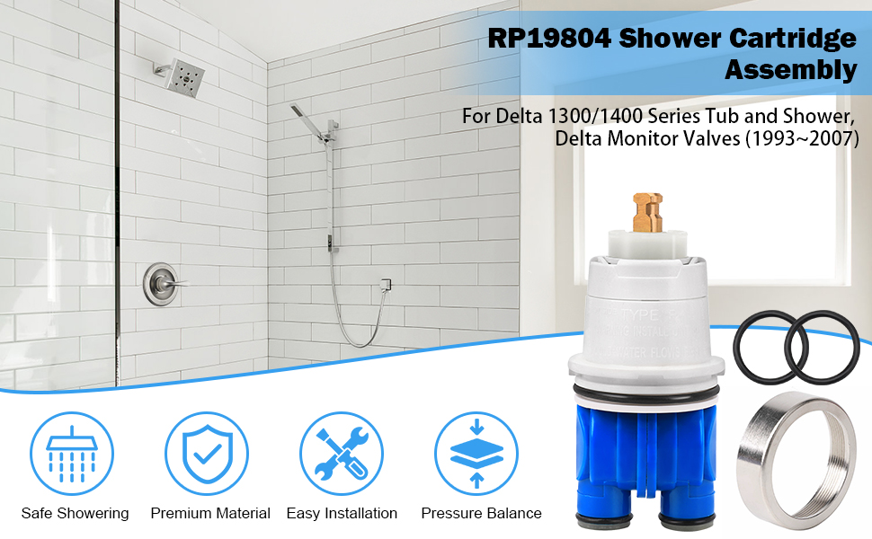 RP19804 Delta Shower Cartridge Replacement for Delta 1300/1400 Series