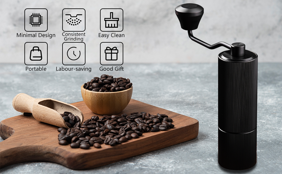 FXTNKYY Manual Coffee Grinder Burr Coffee Grinder,Hand