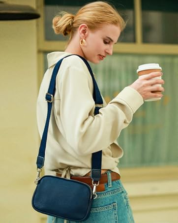 Leather crossbody bag for ladies