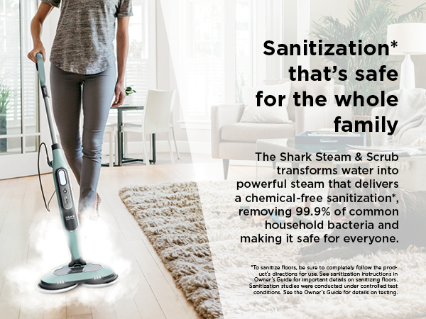 Sanitization* that’s safe for the whole family