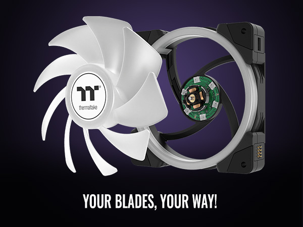 Thermaltake SWAFAN EX12 ARGB PC Cooling Fan - Your blades, your way