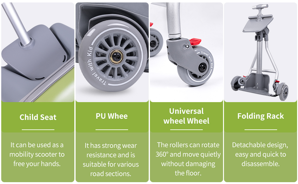 Ride On Suitcase for Kids, Kids Rideon Suitcase Carryon